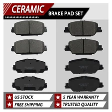Front & Rear Ceramic Disc Brake Pads Set For 2017-2025 Honda CR-V