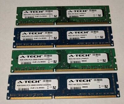 16GB (4x4GB) PC3-10600 DIMM / DDR3-1333MHz 2Rx8 A-TECH | eBay