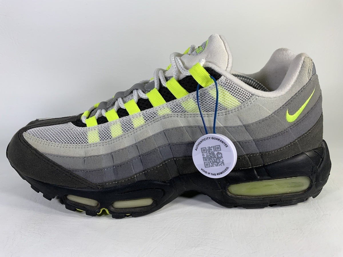 Nike Air Max 95 History Of Air HOA Neon Green Grey Black Mens Size