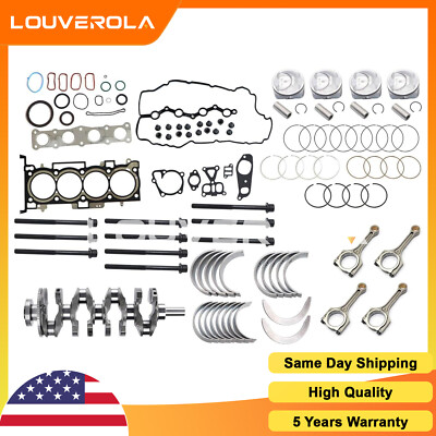 New For Hyundai Kia 2.4L G4KJ Engine Rebuild Overhaul Kits Crankshaft/Con Rods