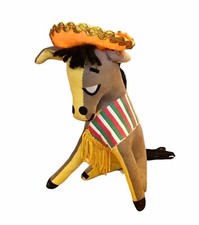 Dakin Poncho Donkey Hard Plush MCM Reissue Dream Pets 5  Retro Sombrero