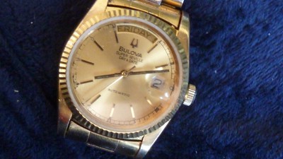 Classic BULOVA SUPER SEVILLE President Recently Serviced FREE SHIPPING