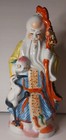 Antique Casting Porcelain Famous Chinese Statues symbol of long life & Wis #401