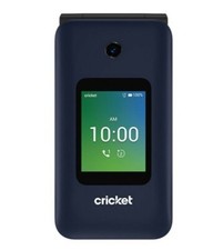 Debut Flip U102AC 4GB Blue (Cricket) Prepaid 4G LTE GSM Flip Cell Phone