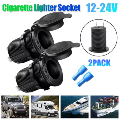 24V Car Cigarette Lighter Socket Splitter Charger Adapter Power Plug Wasserdicht