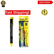 Compact Highlighter Pen in Yellow with 2 Refill Cartridges - Ideal for Writers