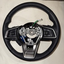 2020 SUBARU OUTBACK LEGACY STEERING WHEEL, BLACK LEATHER, LIGHT WEAR/PAINT FLECK