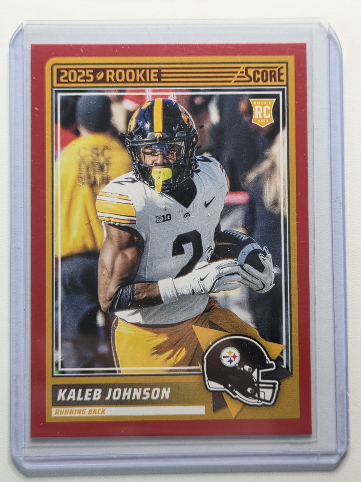 2025 Score Red Kaleb Johnson Rookie Card RC #12