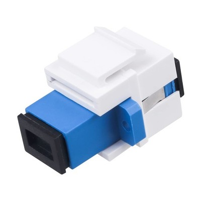 SC/UPC Fiber Optic Coupler Keystone Jack Modular Wall Plate Adapter 10 PCS