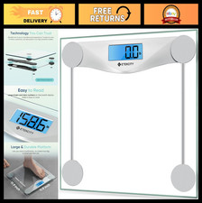 Digital Body Weight Scale - Large LCD Backlight, High Precision, 400 lbs Capacit