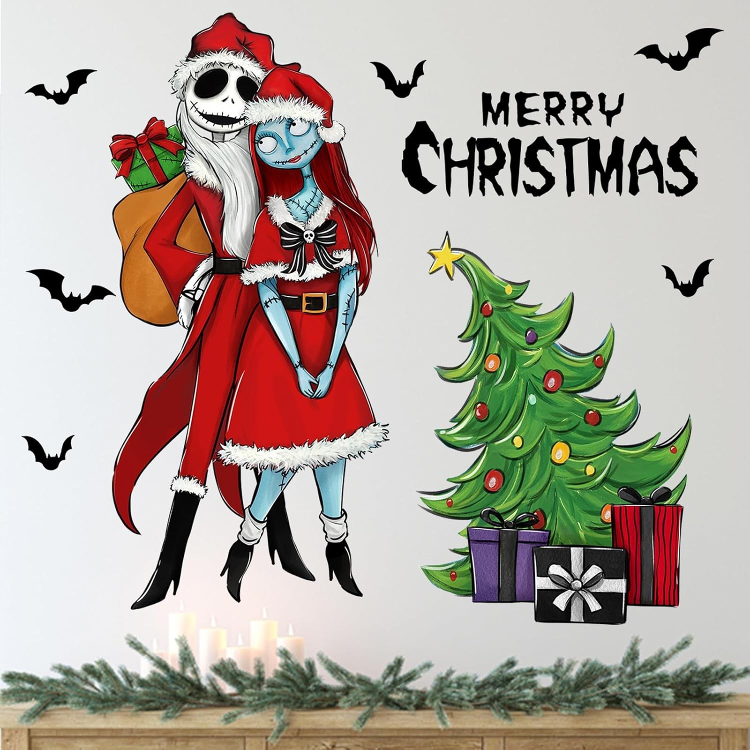 Mfault Merry Christmas Nigh.tmare BEF.ore Wall Decals 
