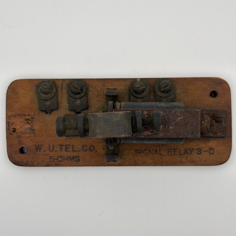 Antique Western Union Tel Co. Signal Relay – 3-D 5.0 Ohms