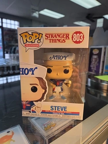 Funko Pop! Vinyl: Stranger Things - Steve #803 Minor Box Damage W/ Protector
