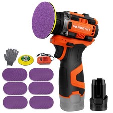 Brushless Small Sander with 36PCS Sandpapers, 2 Variable Speed Cordless Sande
