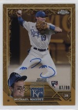 2023 Topps Gilded Collection Gold Etch 67/99 Michael Massey #CGA-MM Auto 0fo5