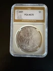 1 Oz . Fine Silver ~ 2001 Walking Liberty Eagle ~ One Dollar Coin ~Uncirculated?
