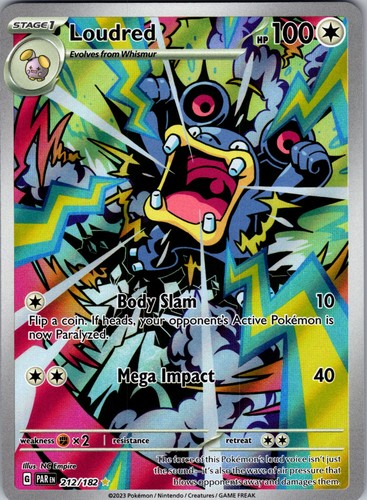 Pokemon Loudred 212/182 Paradox Rift Illustration Rare NM