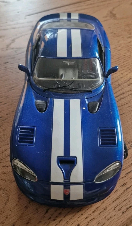 Burago Dodge Viper GTS COUPÈ 1/18 Blu 1996 Made In Italy - Immagine 4 di 4