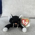Ty Beanie Babies Zip Black & White Cat Plush Beanbag 1996 Vintage