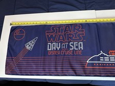 STAR WARS DAY AT SEA Disney Cruise Line DCL Bed Runner BANNER Flag TABLE 54x15