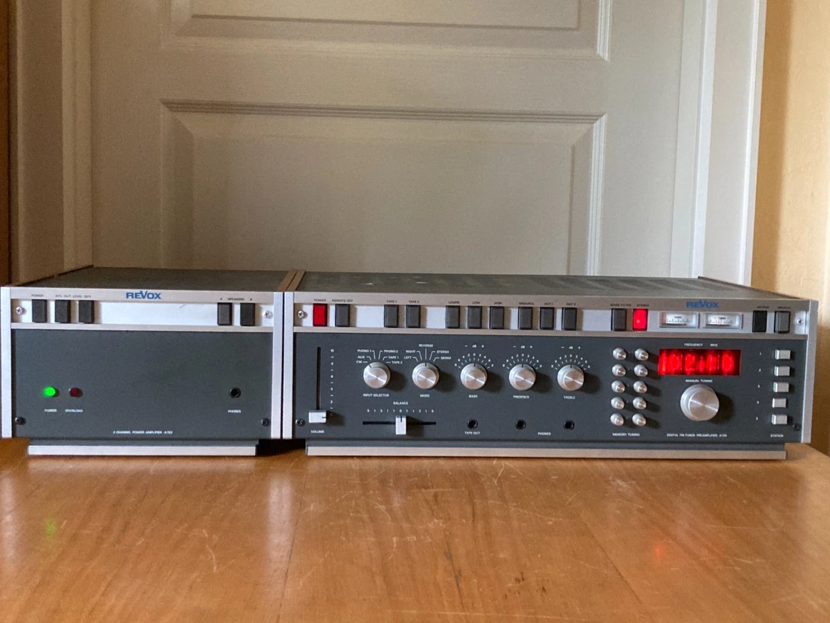 Amplificador Revox A720 + Preamplificador REVOX A722 Nixies Tubes