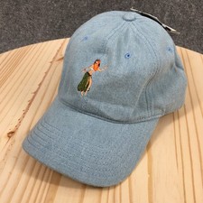 Hula Denim Goodfellow  Co. Baseball Cap Unisex Blue OS Adjustable Embroidered