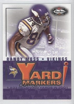 2002 Fleer Box Score Yard Markers Randy Moss #3YM HOF e2e