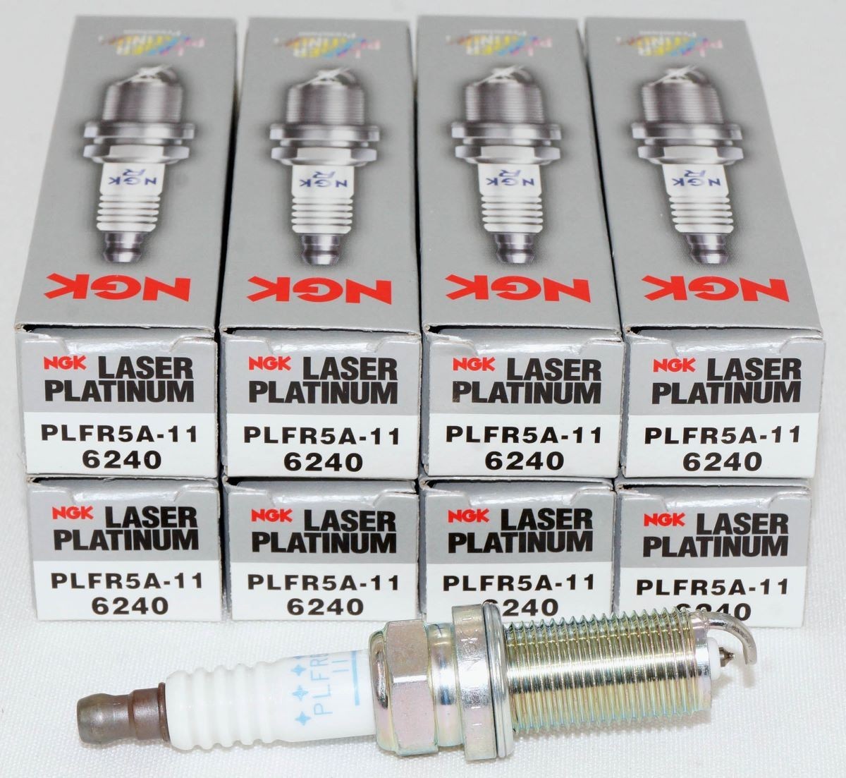 8 Pack Genuine NGK 6240 Laser Platinum Spark Plugs PLFR5A-11 for Nissan Infiniti