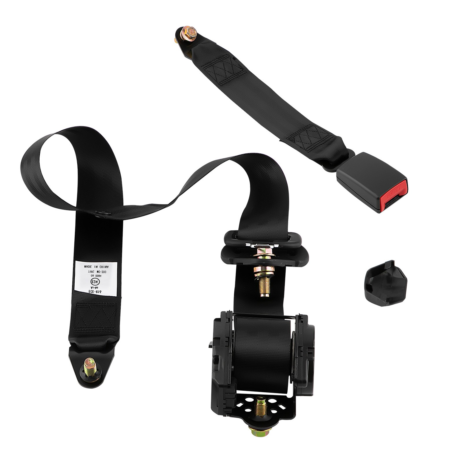 Ceinture de sécurité auto rétractable avec enrouleur automatique 3 points - 2