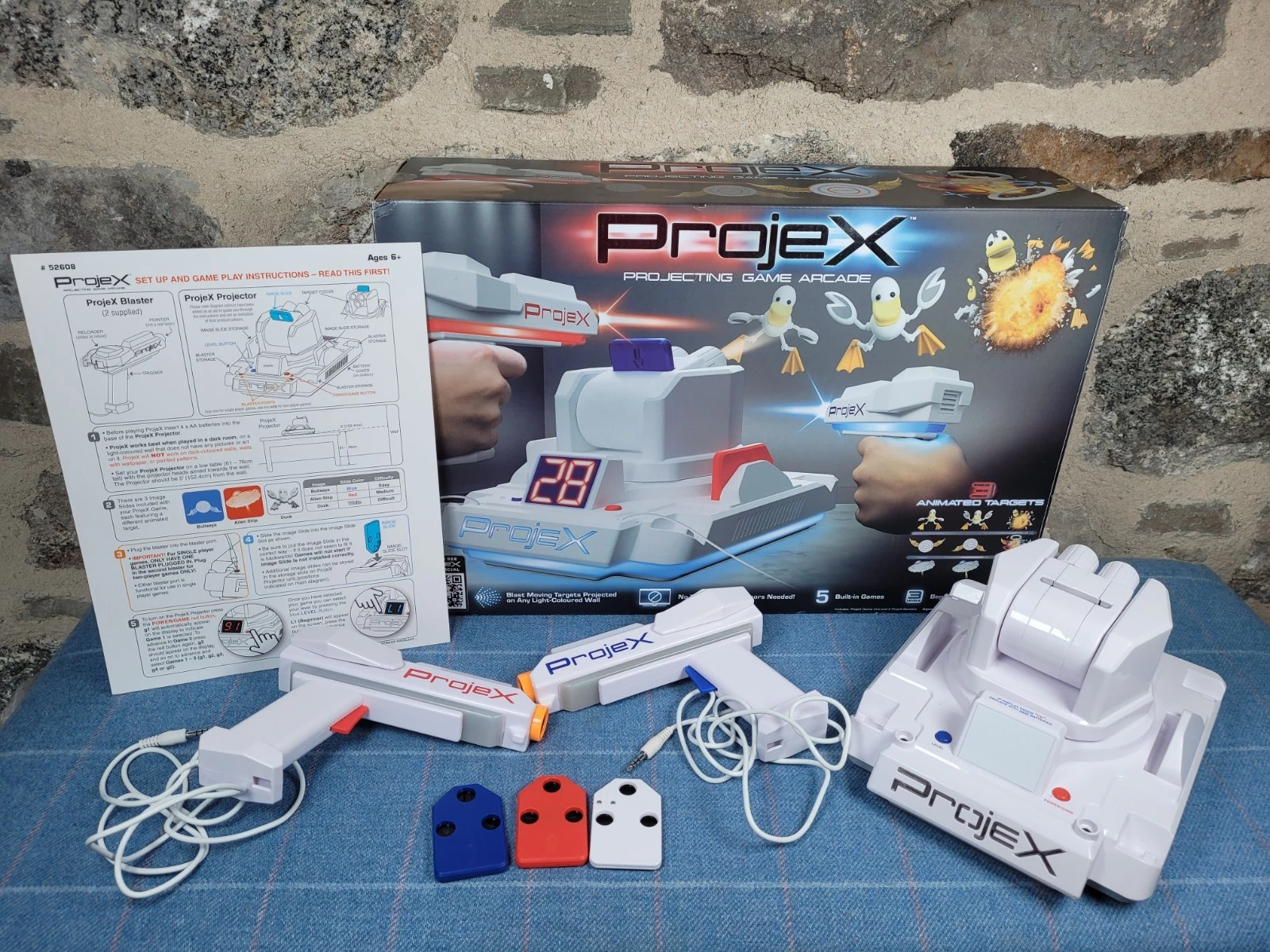 Projex Arcade Retro Reaction Target Shooting Game Toy Laser Animated Targets Uk