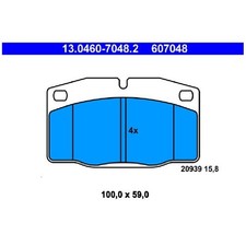 Satz Bremsbeläge Bremsklötze vorne für Opel Vectra A J89 26815251