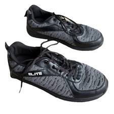 Elite Pinnacle Men’s Bowling Shoes Size 10 Wide Lightly Used Grey and Black