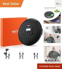 HOTT C204 Basic Portable CD Player with Anti-Skip Protection - AA Battery Pow...