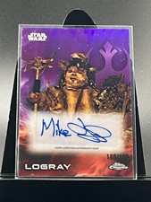 2025 Topps Chrome Star Wars LOGRAY Purple Autographed Card  /199