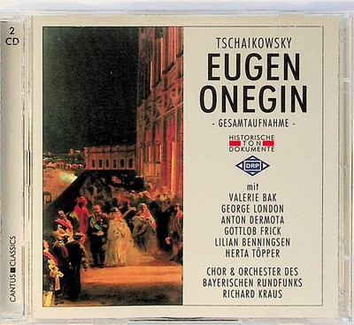 TCHAIKOVSKY Eugen Onegin 1954 R KRAUS Valerie Bak/George London/Dermota 2-CD