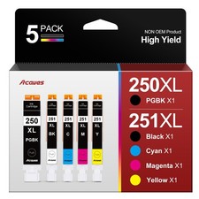 MX922 Ink Cartridges PGI-250XL CLI-251XL Replacement for Canon 250 and 251 Co...