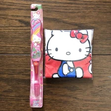 Hello kitty Toothbrush and towel set Anime character Animation