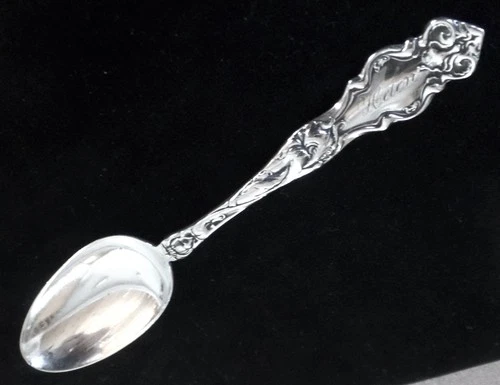 Wallace Sterling Silver Teaspoon 5 3/4" Floral Art Nouveau ETON 1903 momo HELEN