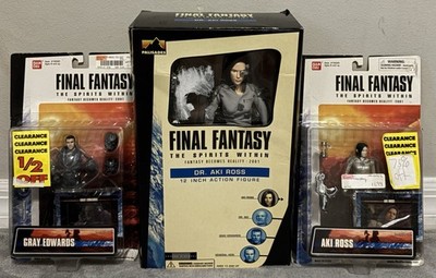 FINAL FANTASY: The Spirits Within/ 3 Figure Lot: 12  & 6'' Aki Ross/ Gray Edwards