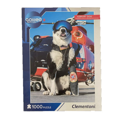 Puzzle Clementoni - 1000 Teile - Airport Dog - Galileo - Neu&Ovp