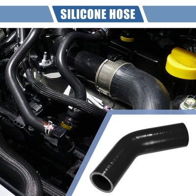 35mm 1.38'' ID 102mm 4.02'' Length 45 Degrees Black Car Silicone Hose Universal