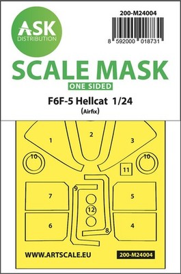 Art Scale Kit 200-M24004 - 1:24 F6F-5 Hellcat one-sided express masks for Airfix