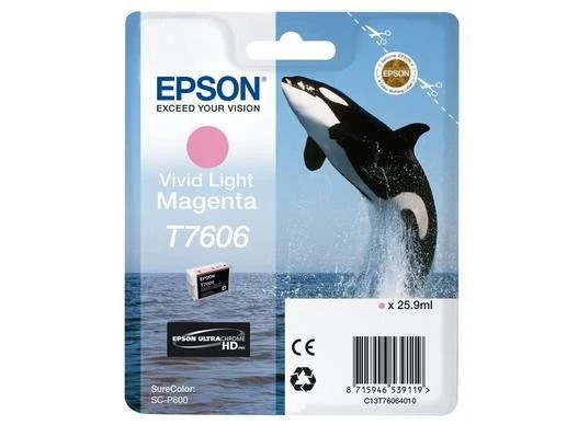 Genuine Epson T7606 Light Magenta Ink Cartridge For SureColor SC-P600 bb0127 (m2