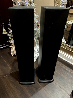 Polk Audio, black, standing floor speakers
