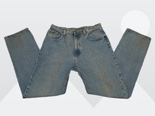 Vintage Calvin Klein Mens Medium Wash Blue All Cotton Denim Jeans Size 34x34 USA