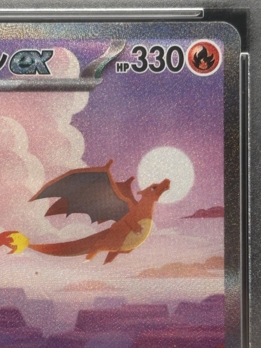 PSA 9 Pokemon Charizard ex SAR 151 Japanese Card 201/165