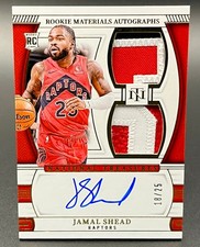 2024-25 National Treasures Jamal Shead RPA RC Dual Patch AUTO /25 Rookie