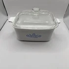 Vintage Corning Ware Blue Cornflower Casserole Dish With Pyrex Lid