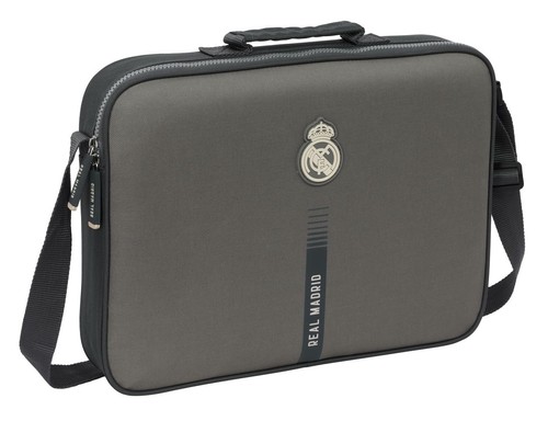 Safta Real Madrid 3ème Équipe 24/25 - Sac à Chaussures Moyen Officiel - 29x14x15 Cm Gris - Sport Et Extrascolaire