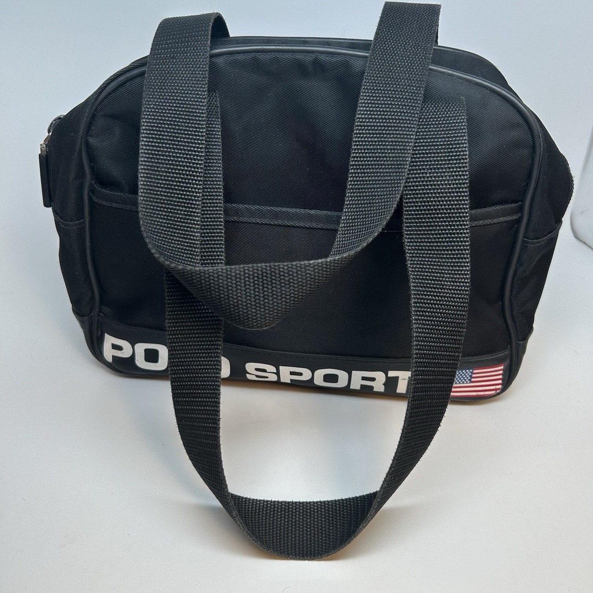 Vintage 90's Polo Sport Ralph Lauren Tote Black Shoulder Bag